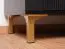 Wohnzimmer Komplett - Set O Barbe, mit dunklem Design, 4-teilig, Farbe: Schwarz matt, ABS-Kantenschutz, mit goldenen Griffen