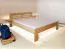 Jugendbett Buche massiv Vollholz natur 114, inkl. Lattenrost - Abmessung 160 x 200 cm