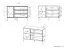 Kommode Roanoke 05, Farbe: Weiß / Weiß Glanz - Abmessungen: 85 x 120 x 40 cm (H x B x T), mit 1 Tür, 3 Schubladen und 2 Fächern