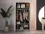 Kleiderschrank mit viel Stauraum Petkula 01, Farbe: Beige hell - Abmessungen: 190 x 92 x 53 cm (H x B x T), mit 2 Türen und 2 Fächern