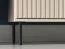 Kommode Petkula 04, Farbe: Beige hell - Abmessungen: 85 x 160 x 40 cm (H x B x T), mit 2 Türen, 3 Schubladen und 2 Fächern