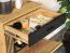 Garderoben - Set C Lautela, 3-teilig, Farbe: Eiche / Schwarz
