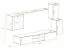 Moderne Holz Wohnwand Volleberg 36, Farbe: Eiche Wotan - Abmessungen: 140 x 250 x 40 cm (H x B x T), mit Push-to-open Funktion