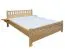 Massivholz Bettgestell Buche 160 x 200 cm Natur Abbildung