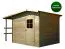 Holz-Gartenhütte 2,33 x 3,3 Meter (inkl. Dach) | Naturbelassen | Schleppdach Abbildung