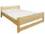 Bett 160 x 200 cm Kiefer Natur Abbildung