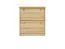Schuhschrank Kiefer Holz massiv, Farbe: Natur 80x72x29 cm Abbildung