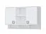 Schrank Hängeschrank Wandschrank Jugendzimmer Weiß 82x128x37 cm Abbildung