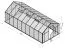 Gewächshaus - Glashaus Rucola XL18, Wände: 4 mm gehärtetes Glas, Dach: 6 mm HKP mehrwandig, Grundfläche: 18,6 m² - Abmessungen: 640 x 290 cm (L x B)