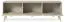 TV-Unterschrank mit drei Kippfächern Crewe 12, Farbe: Beige / Eiche - Abmessungen: 52 x 158 x 38 cm (H x B x T)
