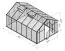 Gewächshaus Endivie XL12, HKP 6 mm, Grundfläche: 12,5 m² - Abmessungen: 430 x 290 cm (L x B)