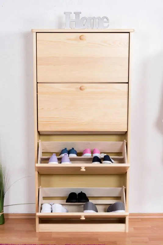 Kiefer massiv Schuhschrank