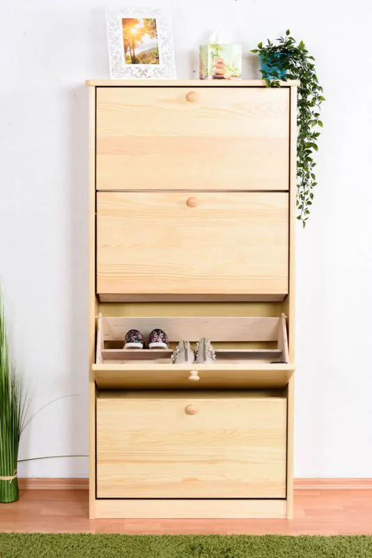 Schuhschrank Holz Kiefer