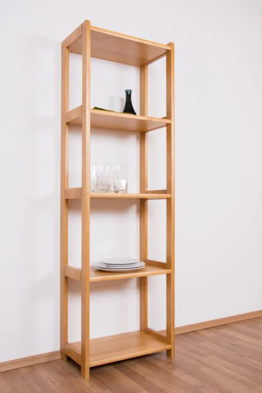 Regal Kiefer massiv Vollholz Erlefarben Junco 55D - 164 x 50 x 30 cm (H x B x T)