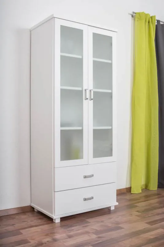 Massivholz-Schrank Weiß 195x80x50 cm Abbildung