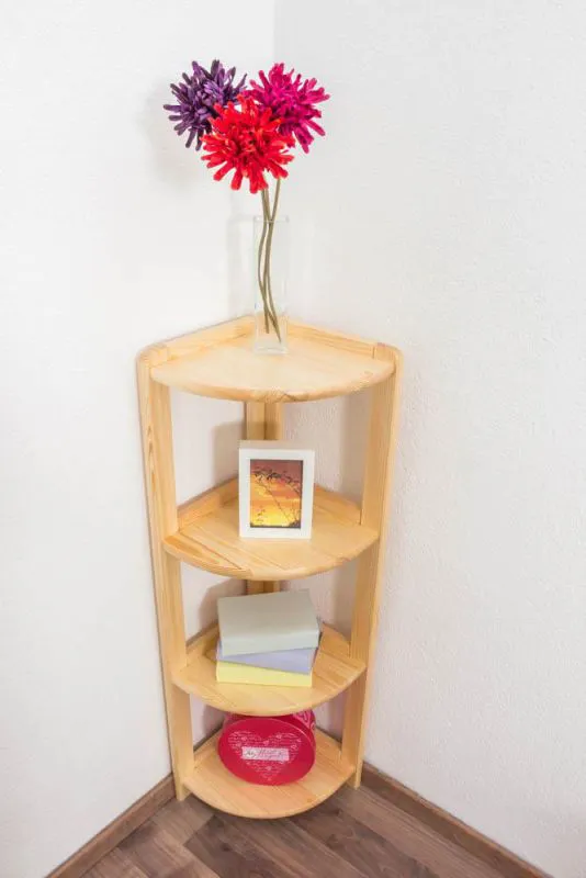Regal - 30 cm breit, Kiefer Holz-Massiv, Farbe: Natur Abbildung