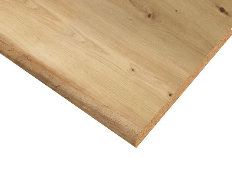 Arbeitsplatte für Küchenzeile / Küchenblock Smali, Farbe: Platina, Maße: 2,8 x 120 x 60 cm