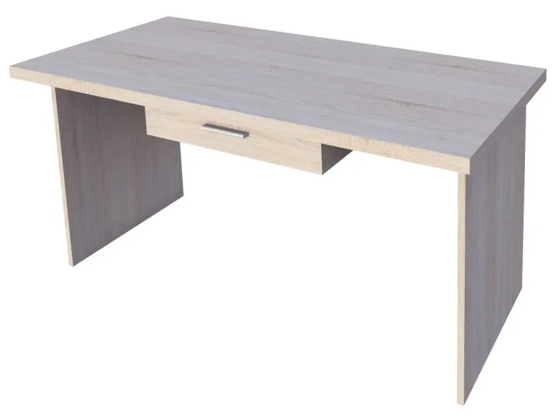 Schreibtisch Garut 04, Farbe: Sonoma Eiche - Abmessungen: 76 x 160 x 68 cm (H x B x T)