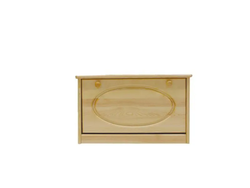 Schuhschrank Schuhkommode Holz massiv, Farbe: Natur 45x72x29 cm, für Garderobe, Vorzimmer, Flur Abbildung