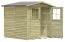 Gerätehaus 04, aus Kiefernholz, - Außenmaße mit Dach: 200 x 200 x 210 cm (L x B x H)