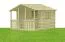 Kinderspielhaus K51 - Abmessungen: 2,25 x 2,16 Meter