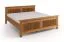 Doppelbett / Gästebett | aus massiv finnische Kiefer | Farbe: Eiche | natürliche Maserung | Liegefläche: 180 x 200 cm | widerstandsfähig