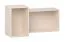 Hängeregal mit zwei Fächer | Farbe: Beige | Wandregal | strapazierfähigem Material | Maße: 80,5 x 27 x 44 cm | minimalistische Form | ideal für Bücher