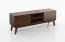 Wohnzimmer - Set K Engordany | 3-teilig | Farbe: Walnuss | Buche Vollholz massiv | lackiert | 1 Kommode | 1 TV-Schrank | 1 Vitrine