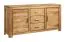 Modernes Wohnzimmer Komplett - Set D Balsa, 6-teilig, gewachst / geölt, Natur Eiche teilmassiv, mit viel Stauraum, gebürstete Oberfläche, Saug- und Wischroboter geeignet