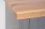 Kommode Lotofaga 20, Farbe: Grau / Walnuss - 112 x 101 x 48 cm (H x B x T)