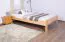 Einzelbett "Easy Premium Line" K4 in Überlänge, 120 x 220 cm Buche Vollholz massiv Natur