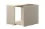 Jugendzimmer - Tisch Matthias 10, Farbe: Creme / Braun - Abmessungen: 47 x 57 x 56 cm (H x B x T)