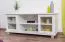 TV-Board Massivholz Farbe: Weiß 55x136x47 cm Abbildung
