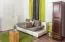Dielenschrank Landhaus Kiefer, Farbe: Nuss 190x47x60 cm Abbildung