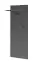 Garderobe Ringerike 08, Farbe: Anthrazit / Eiche Artisan - Abmessungen: 203 x 210 x 32 cm (H x B x T), mit 10 Fächern und einen Sitzkissen