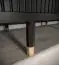 Schiebetürenschrank mit modernen Design Jotunheimen 100, Farbe: Schwarz - Abmessungen: 208 x 120,5 x 62 cm (H x B x T)