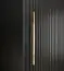 Eleganter Kleiderschrank mit 10 Fächern Jotunheimen 128, Farbe: Schwarz - Abmessungen: 208 x 180,5 x 62 cm (H x B x T)