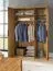 Drehtürenschrank / Kleiderschrank mit Rahmen Teresina 02, Farbe: Natur, Eiche teilmassiv – 222 x 155 x 64 (H x B x T)