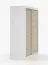 Kleiderschrank / Schiebetürenschrank | Weiß / Eiche | Galtee 04 |160 x 61 x 195 cm | 2 Türen | 6 Fächer | großes Fassungsvermögen