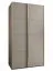 Kleiderschrank / Schiebetürenschrank | 2 Kleiderstangen | 245,5 x 130 x 64 cm | 6 Fächer | 6 Einlegeböden | 2 Schiebetüren | Farbe: Kaschmir | Soft-Close
