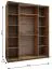 Kleiderschrank / Schiebetürenschrank | 245,5 x 140 x 64 cm | 2 Kleiderstangen | 2 Schiebetüren | Soft-Close | 11 Fächer | 10 Einlegeböden | Farbe: Weiß