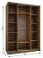 Kleiderschrank / Schiebetürenschrank | 245,5 x 180 x 64 cm | Spiegel | 2 Kleiderstangen | 2 Schiebetüren | 11 Fächer | Soft-Close | Farbe: Kaschmir