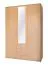 Drehtürenschrank / Kleiderschrank Sepatan 05, Farbe: Erle - Abmessungen: 210 x 140 x 55 cm (H x B x T)