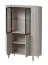 Modernes Esszimmer Komplett - Set A Annelin, 6-teilig, in Kaschmir, 1 Esstisch, 2 Kommoden, 1 TV-Unterschrank, 1 Vitrine, 1 Beistelltisch, Soft-Close