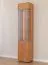 Vitrine Sienne 01 Türanschlag linksseitig, in Wildeiche geölt, 205 x 43 x 37 cm, 1 Tür, 5 Einlegeböden, 6 Fächer, Push-to-open System, Massivholz