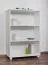 Bücherregal - 80 cm breit, Kiefer Holz-Massiv, Farbe: Weiß Abbildung