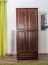 Kleiderschrank, Farbe: Nuss 190x80x60 cm Abbildung