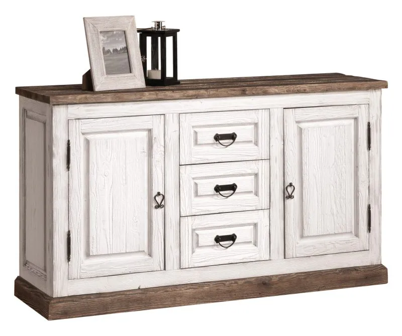 Sideboard "Kilkis" Kiefer altweiß 05 - 83 x 145 x 42 cm (H x B x T)