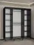 Kleiderschrank mit 10 Fächer Jotunheimen 236, Farbe: Schwarz - Abmessungen: 208 x 180,5 x 62 cm (H x B x T)