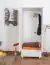 Massivholz-Kleiderschrank, Farbe: Weiß 190x90x60 cm